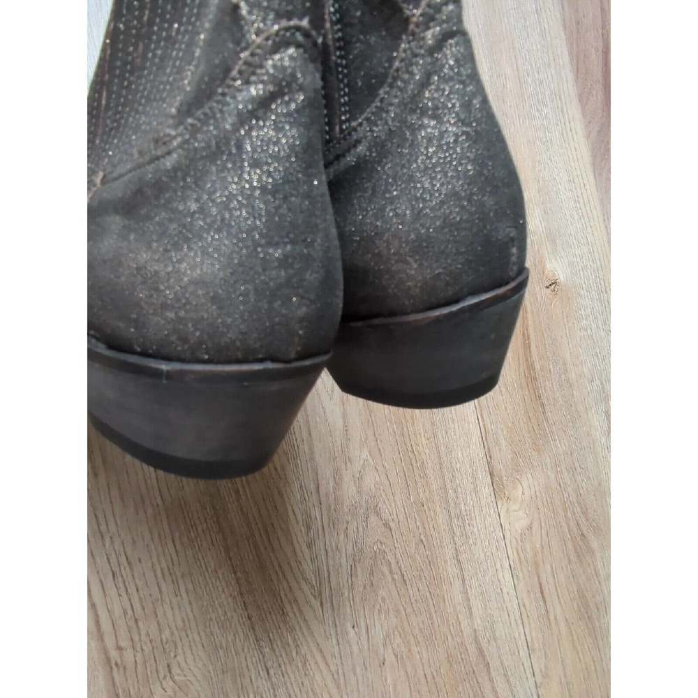 Golden Goose Crosby Western Chelsea Boots Womens 38 Gold Mettalic - Picture 11 of 16
